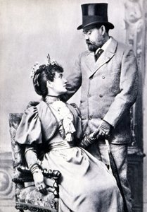 Porträt von Emile Zola und Jeanne Rozerot