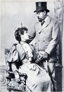 Porträt von Emile Zola und Jeanne Rozerot