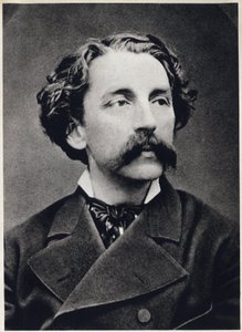 Porträt von Étienne Mallarmé, genannt Stéphane Mallarmé (1842-1898) um 1873, französischer Dichter. Fotografie von French Photographer