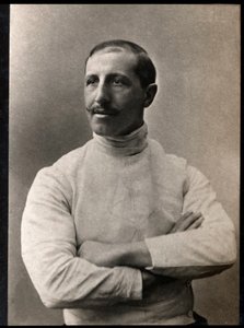 Porträt von Giuseppe Pini (geb. 1853), italienischer Fechter von French Photographer