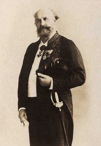 Porträt von Jules Eugène Lenepveu (1819-1898), französischer Maler. von French Photographer