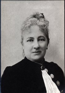 Porträt von Juliette Adam (1836-1936), französische Schriftstellerin und Feministin von French Photographer