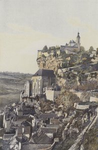 Rocamadour, Der Felsen und die Stadt, Blick N von French Photographer