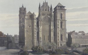 Rodez, Kathedrale, Fassade W von French Photographer