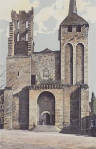 Saint-Avit-Sénieur, Kirche, Fassade W von French Photographer