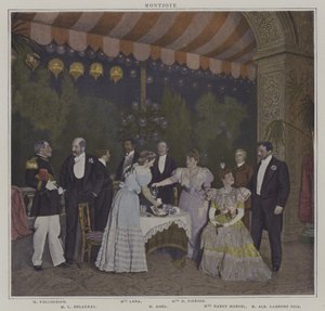Szene aus einer Aufführung von Montjoye, von Octave Feuillet von French Photographer
