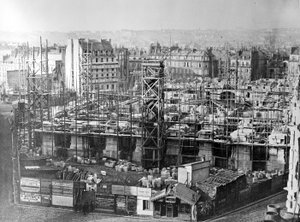 Der Bau der Pariser Oper, um 1862-65
