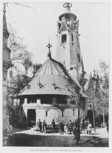 Der finnische Pavillon in der Rue des Nations auf der Weltausstellung von 1900, Paris von French Photographer