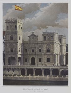 Der spanische Pavillon auf der Weltausstellung 1900, Paris von French Photographer