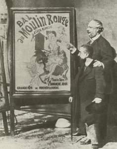 Toulouse-Lautrec mit einem Direktor des Moulin Rouge, Paris von French Photographer