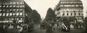 Verkehr in Paris, Frankreich, frühes 20. Jahrhundert von French Photographer