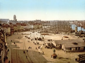 Blick auf den Hafen von Dunkerque von French Photographer