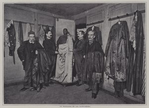 Garderobenabteilung der Comédie-Française, Paris (s/w Foto) von French Photographer
