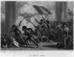 10. August 1792 (Sturz der Monarchie) - in „Revolution française“ von Thiers. 19. Jahrhundert