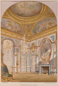Salon de la Paix aus dem 17. Jahrhundert, Schloss Versailles, Illustration aus dem Dictionnaire de l