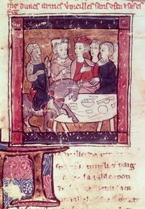 Galahad kommt zu Arthur, ca. 1250-80