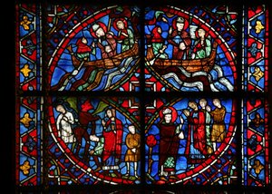 4 Tafeln aus dem St. Germain Fenster