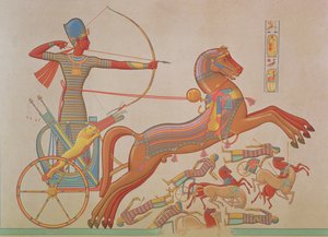 746.c.1. & f.8 Kampf von Ramses-Miamoun gegen die Khetas an den Grenzen des Oronte, aus 