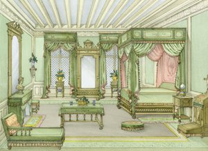 Ein Schlafzimmer im Henri-II-Stil