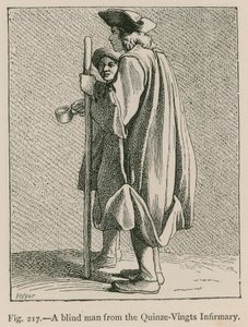 Ein Blinder aus dem Quinze-Vingts-Krankenhaus von French School
