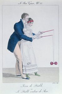 Ein Spiel von Diabolo, frühes neunzehntes Jahrhundert (Farbstich)