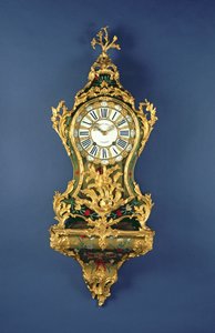 Eine Louis XV Konsolenuhr, ca. 1745