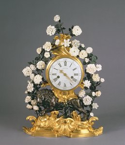 Eine Louis XV Uhr, Vincennes/Mennecy, ca. 1750