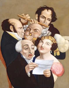 Eine Musikgruppe, ca. 1830 von French School