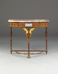 Eine Napoleon III Konsole, im Stil von Jacob, von Maison Millet, Paris, ca. 1865 von French School
