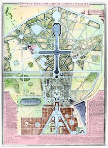 Neuer Plan der Stadt, des Schlosses und der Gärten von Versailles, 1714
