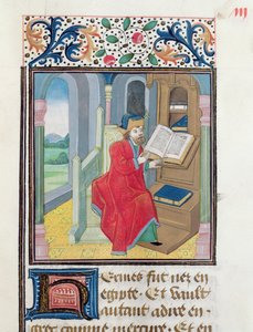 Ein Philosoph, möglicherweise Hermes Trismegistus, aus Histoire des Philosophes, spätes 15. Jahrhundert von French School