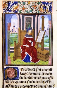 Ein Philosoph, möglicherweise Pilofounce, aus Histoire des Philosophes, spätes 15. Jahrhundert von French School