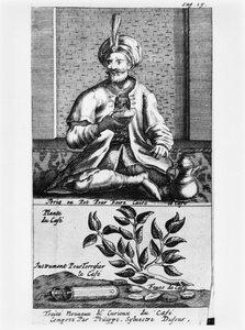 Ein Topf zum Kaffeekochen, Illustration aus Traite Nouveau et Curieux du Cafe, du The et du Chocolat von Philippe Sylvestre Dufour, veröffentlicht 1693