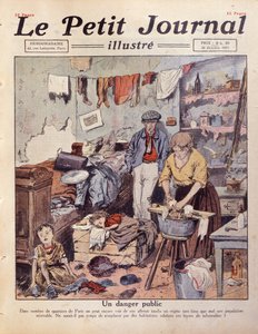 Ein Slum in Paris, Illustration aus Le Petit Journal, 30. Oktober 1921