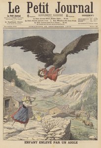 Ein Kind wird von einem Adler in den italienischen Alpen entführt von French School