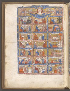 Ganzseitige Miniatur der Künste und Wissenschaften aus Li Livres dou Tresor von Brunetto Latini von French School