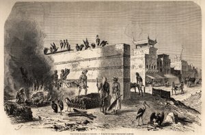 Eine Beerdigungsszene in Kalkutta