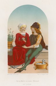 Ein Mann und eine Frau sitzen zusammen