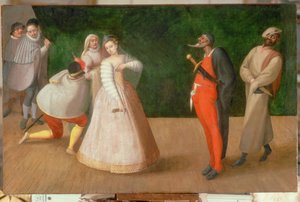 Aufführung der Commedia dell