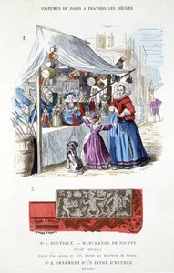 Ein Spielzeughändler im 17. Jahrhundert - in „Das Kostüm von Paris durch die Jahrhunderte“