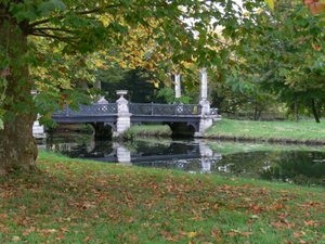 Ansicht der Brücke in den Englischen Gärten, Le Pont des Grandes Homms