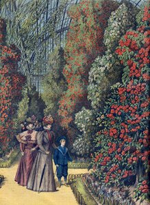 Akklimatisationsgarten - das Kamelienhaus - Kameliengewächshaus in einem botanischen Garten von French School