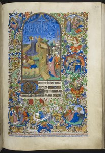 Stunden der Passion: Agonie im Garten, mit zusätzlichen Szenen im Rand, aus dem Stundenbuch (The Bedford Hours) ca. 1410-30