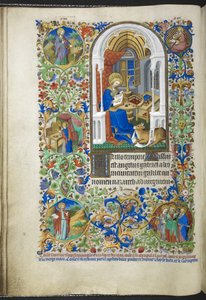 Lukas der Evangelist, aus dem Stundenbuch (The Bedford Hours) (ca. 1410-30)