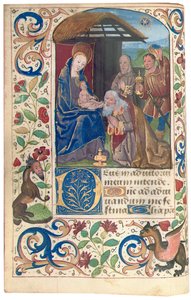 Anbetung der Heiligen Drei Könige, Illustration aus "Stundenbuch, Gebrauch von Rom"