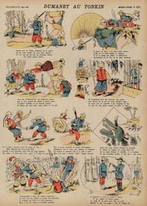 Abenteuer von Dumanet, einem französischen Soldaten, in Tonkin von French School