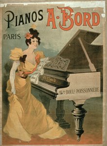 Werbung für A. Bord Pianos, Paris von French School