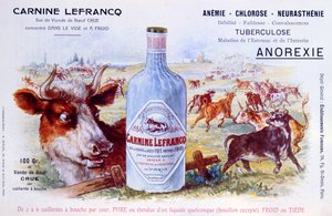 Werbung für Carnine Lefrancq, veröffentlicht in der medizinischen Zeitschrift 
