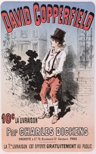 Werbung für David Copperfield von Charles Dickens, 1884