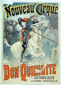 Werbung für Don Quixote, Neuer Zirkus, Reiterbuffonerie